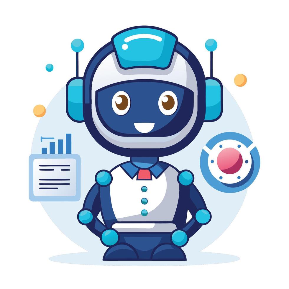 Friendly robot assistant with data analysis and support vector