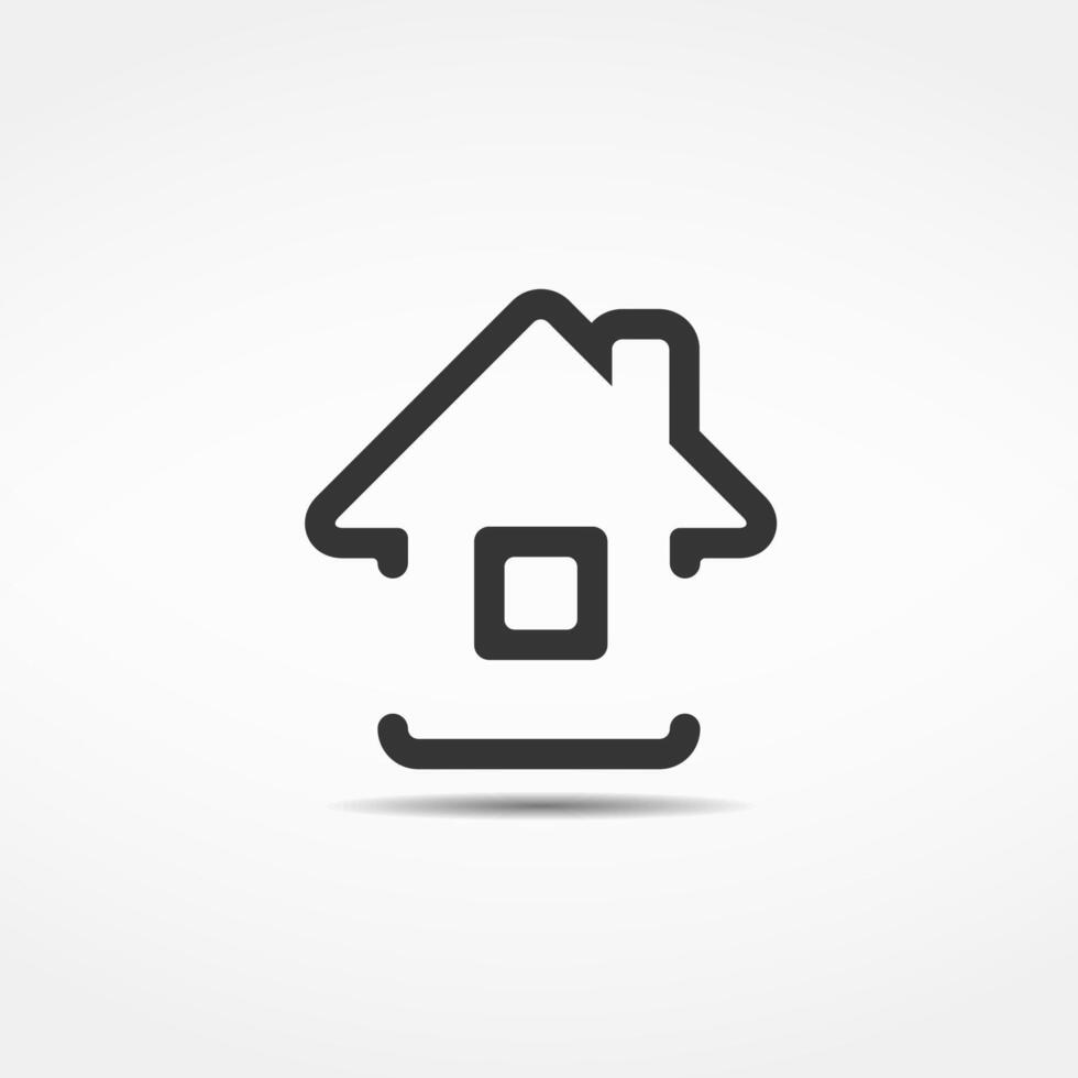 House icon or emblem, design element for your logo, eps10 illusration vector
