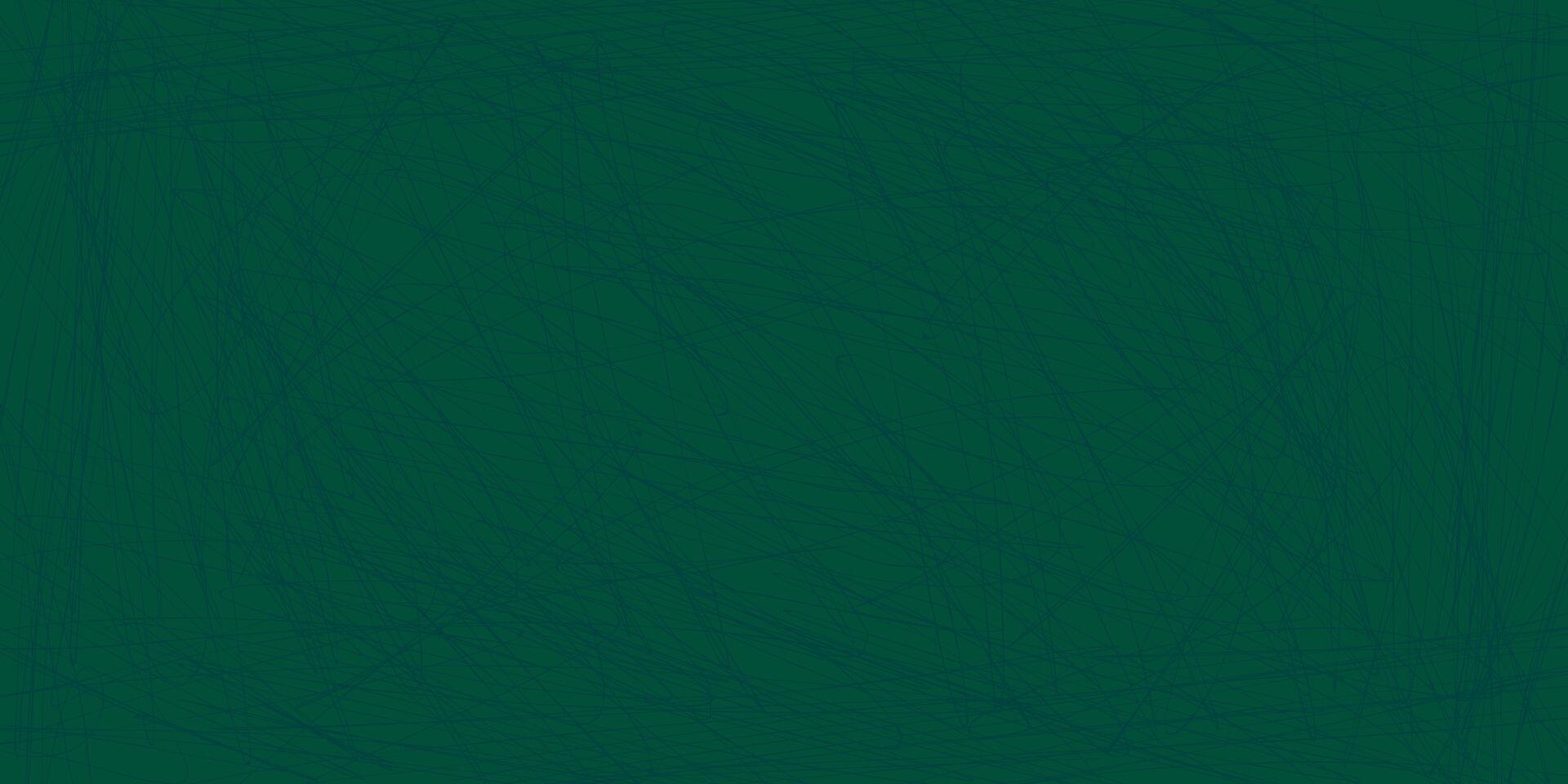 Hand-Drawn Scribble Texture Seamless Background in Dark Green Tones. Chaotic crosshatch lines and abstract sketch marks. Ideal for artistic backdrops, moody visual textures, modern digital design vector