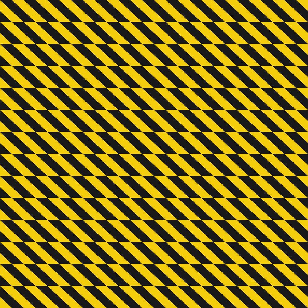 Diagonal Black Yellow Striped Geometric Pattern Safety Background vector