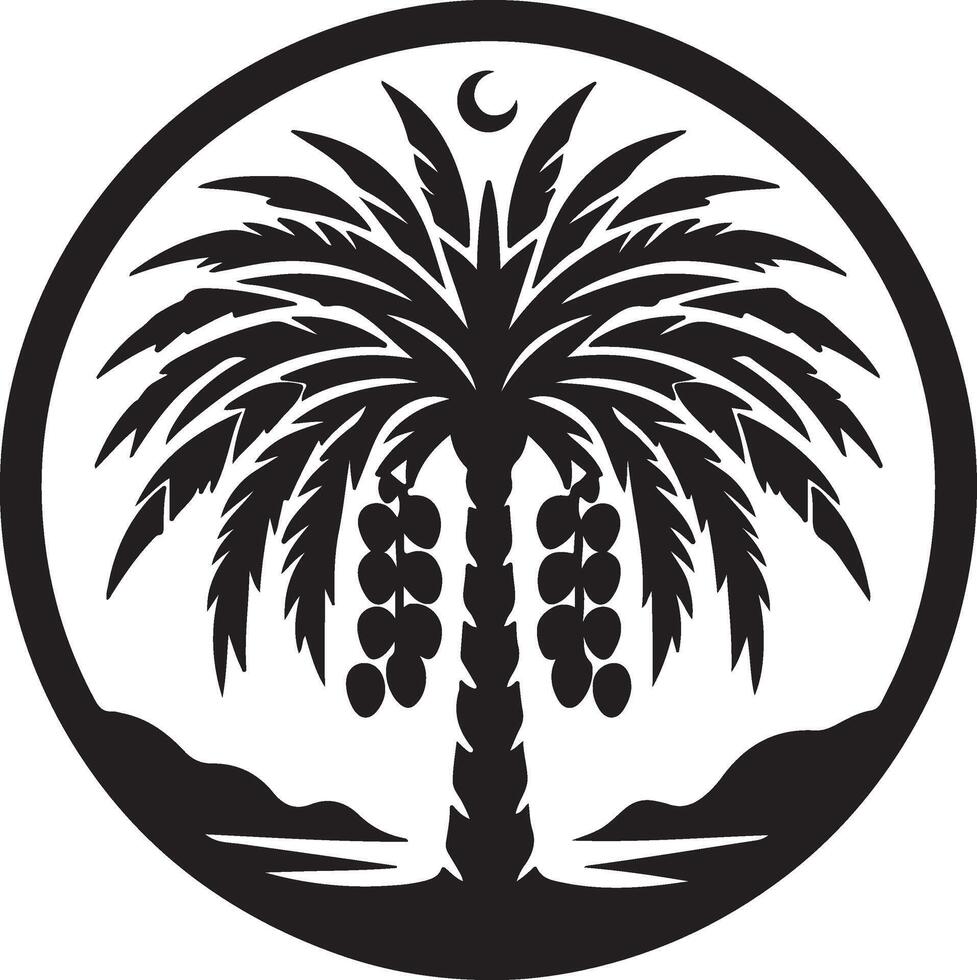 the logo for the palm tree vector