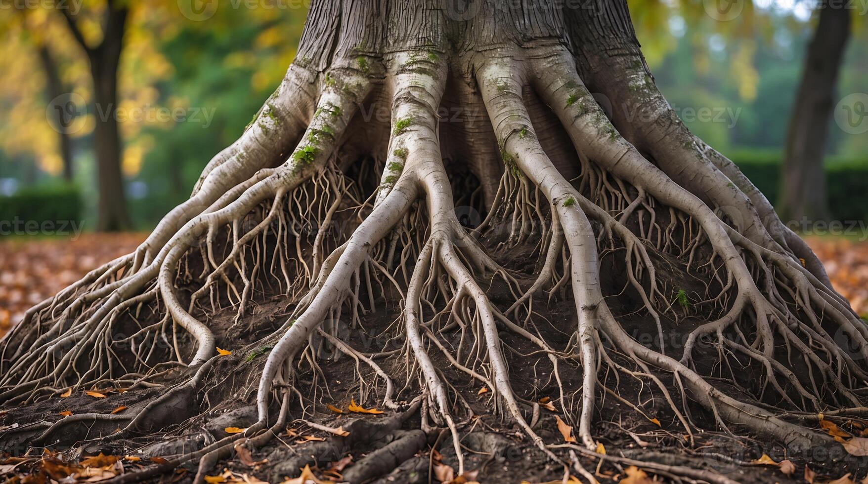 Strong tree roots illustrate resilience in the face of climate change photo