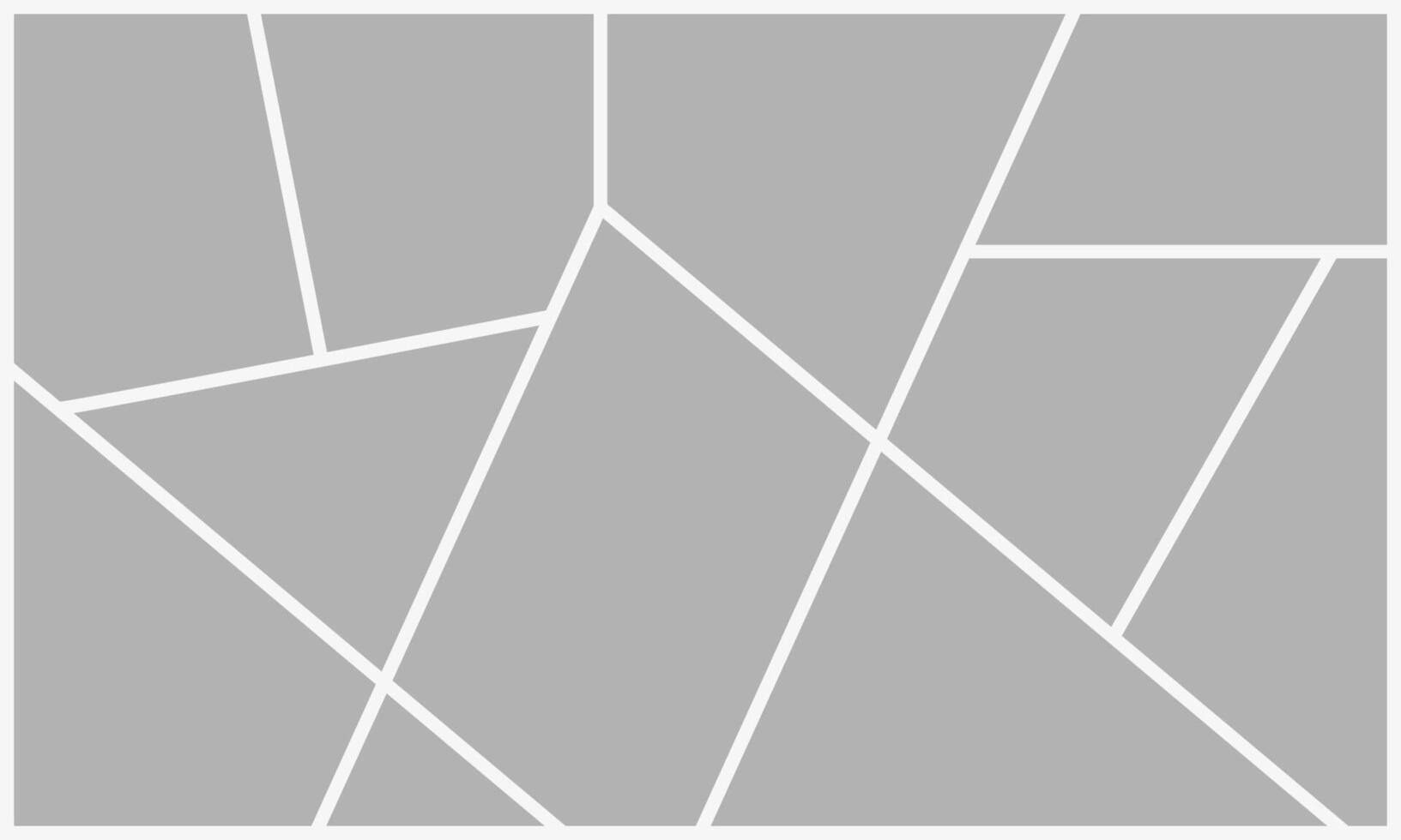 Grey Storyboard layout panel or speech buble for manga episode vector