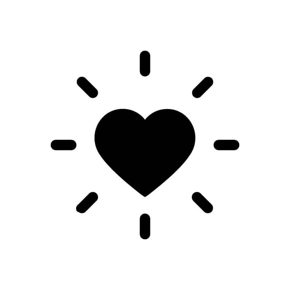 Valentine heart icon. Heart shape Isolated on white background. vector