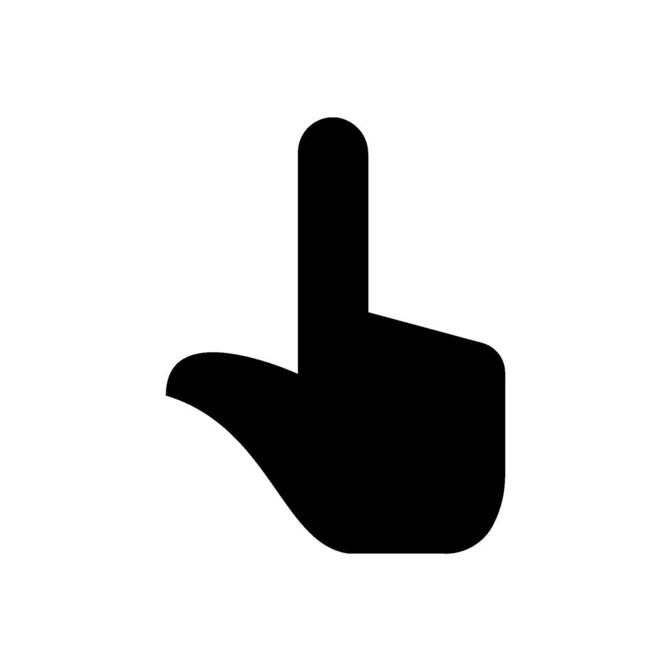Hand cursor click on white background vector