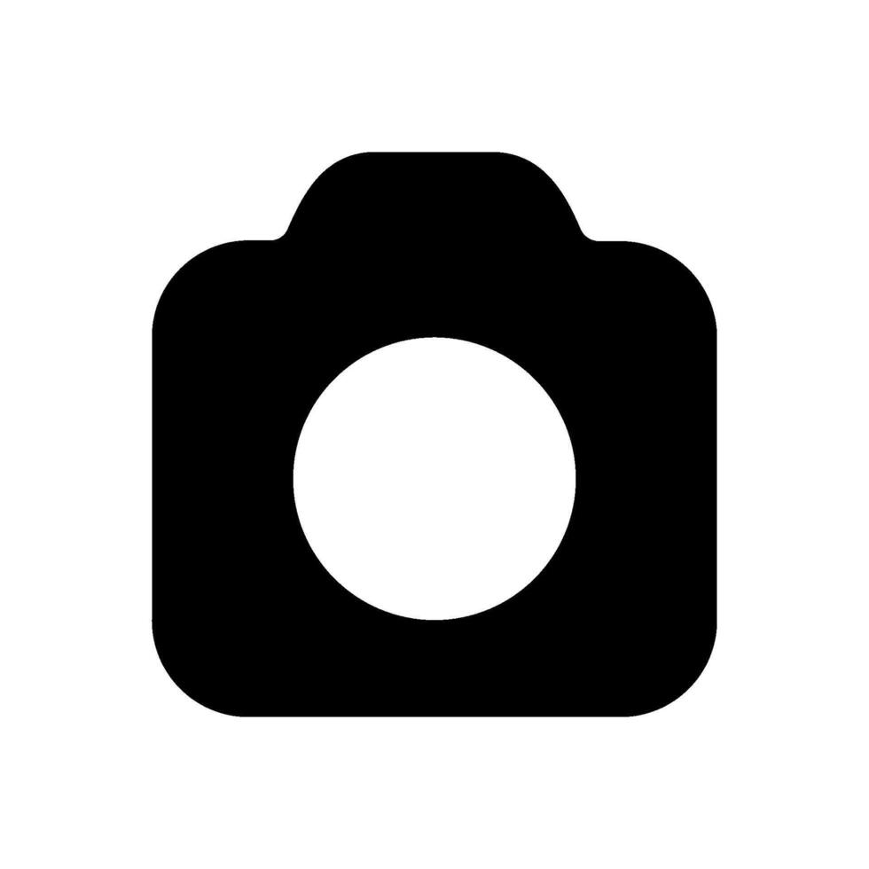 Camera icon. Photo camera in flat style vector