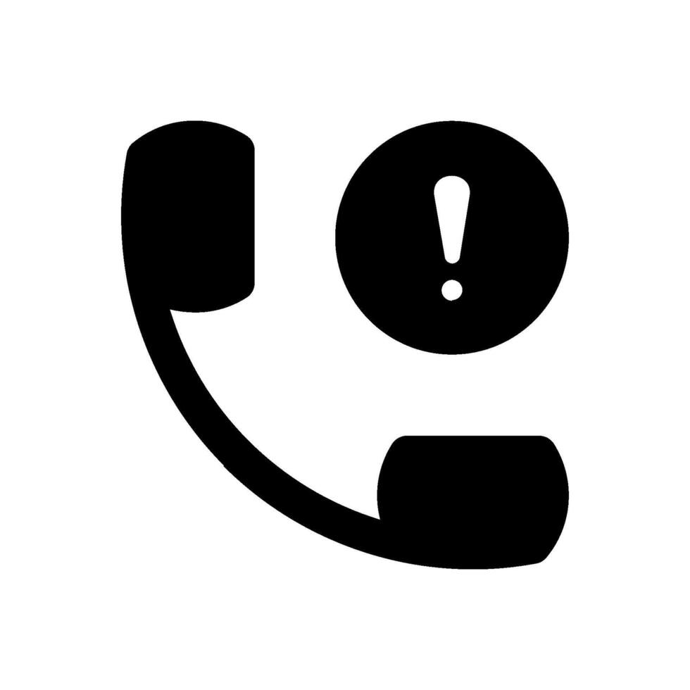 Call Error icon vector