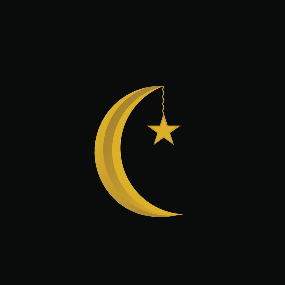 3D realistic crescent moon vectors illustration, featuring smooth gradients and a glowing effect for a stunning celestial look.