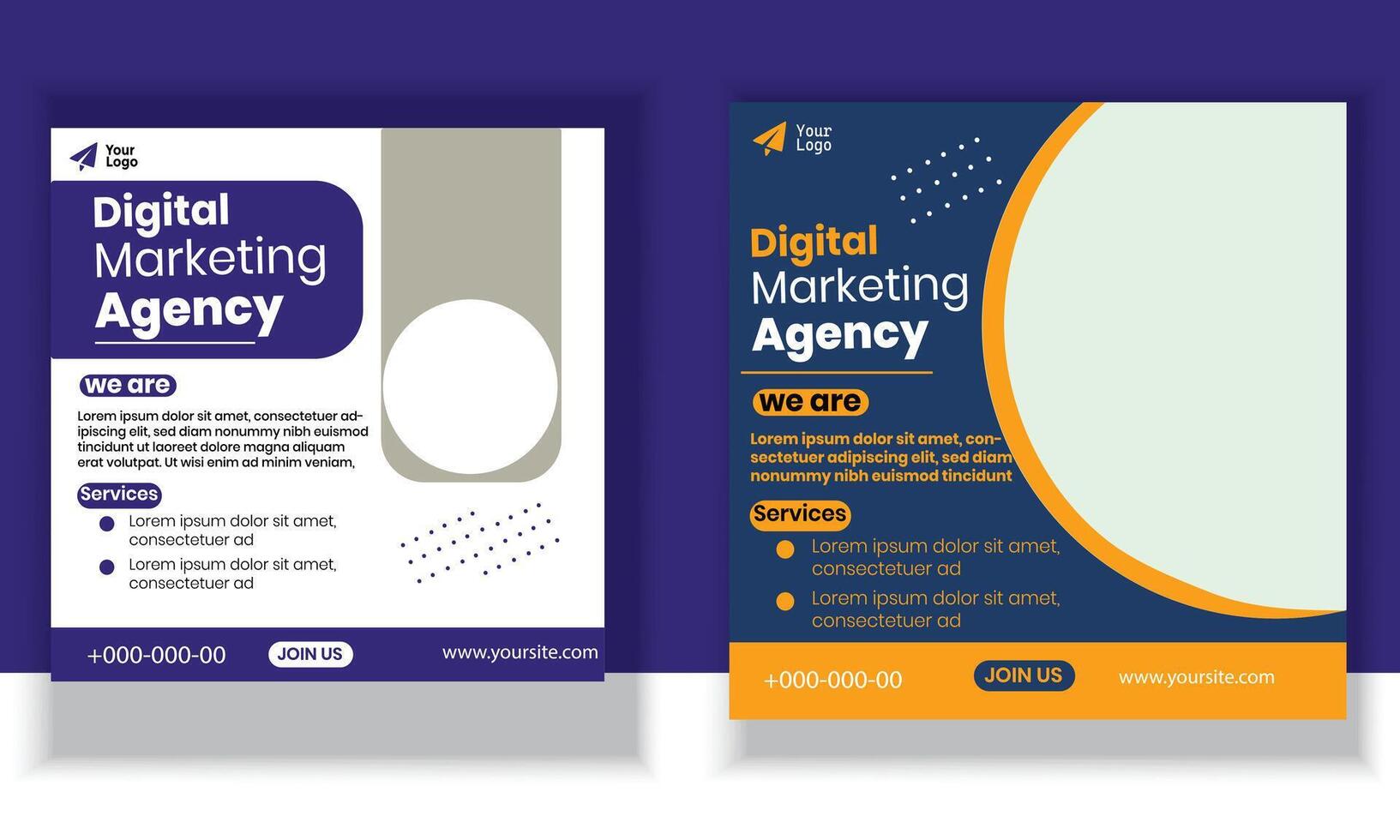 Digital Marketing Agency and Template vector