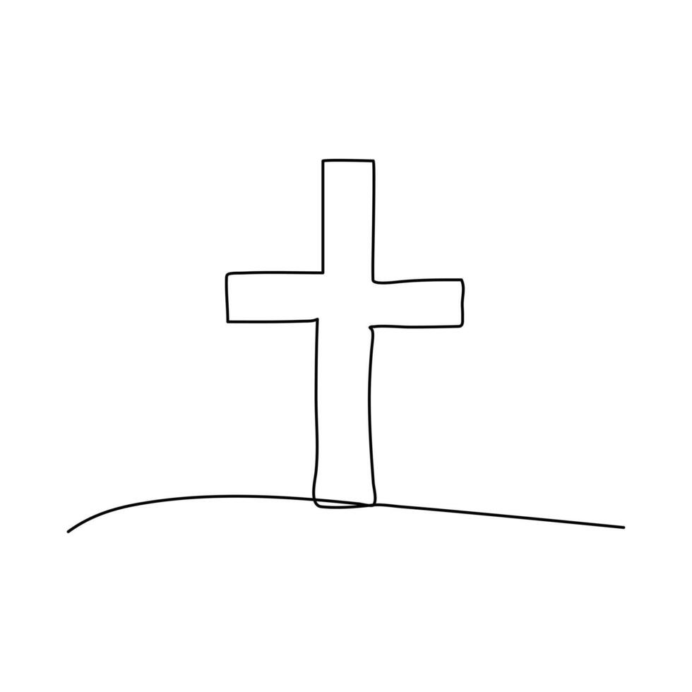 Continuous single line art drawing one line illustration art on corpus christi vector