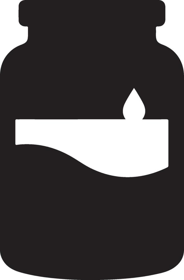 Black Silhouette Of A Jar On White Background EPS 10 vector