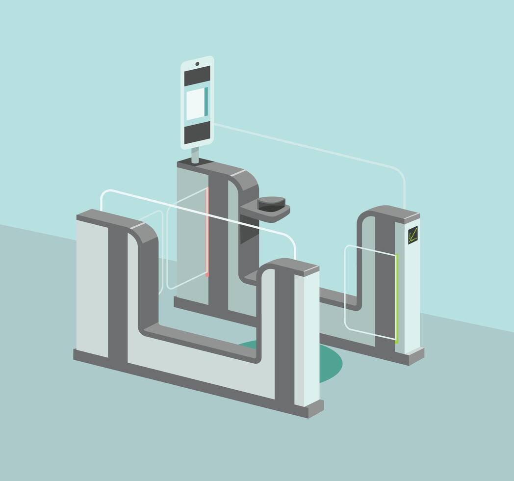 An illustration of a mobile phone charging station vector