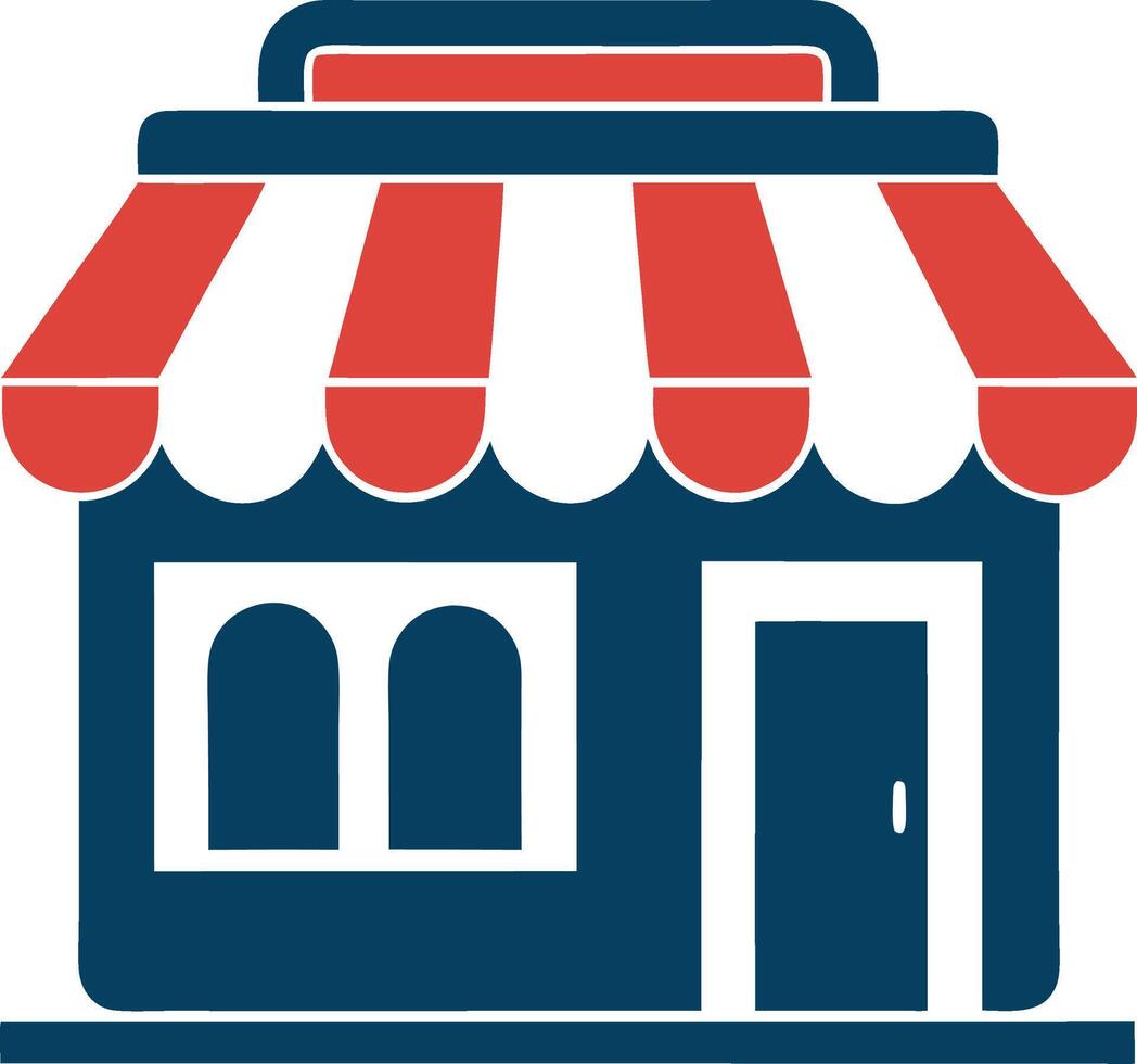 A small business store icon vector