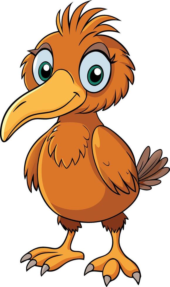 Cartoon kiwi bird vector