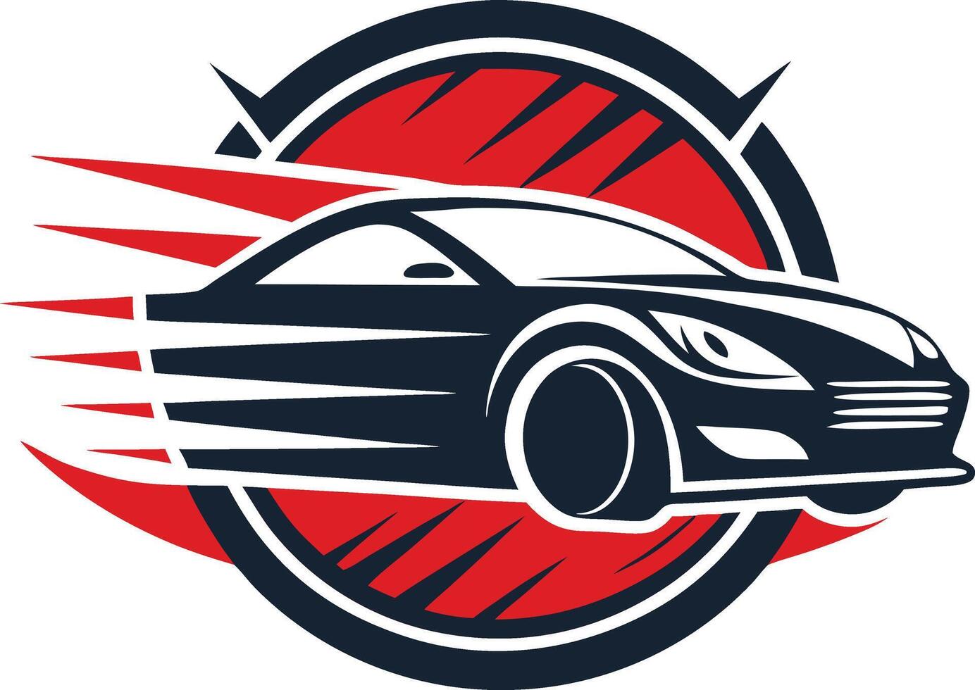 Fast car speed illustration vector