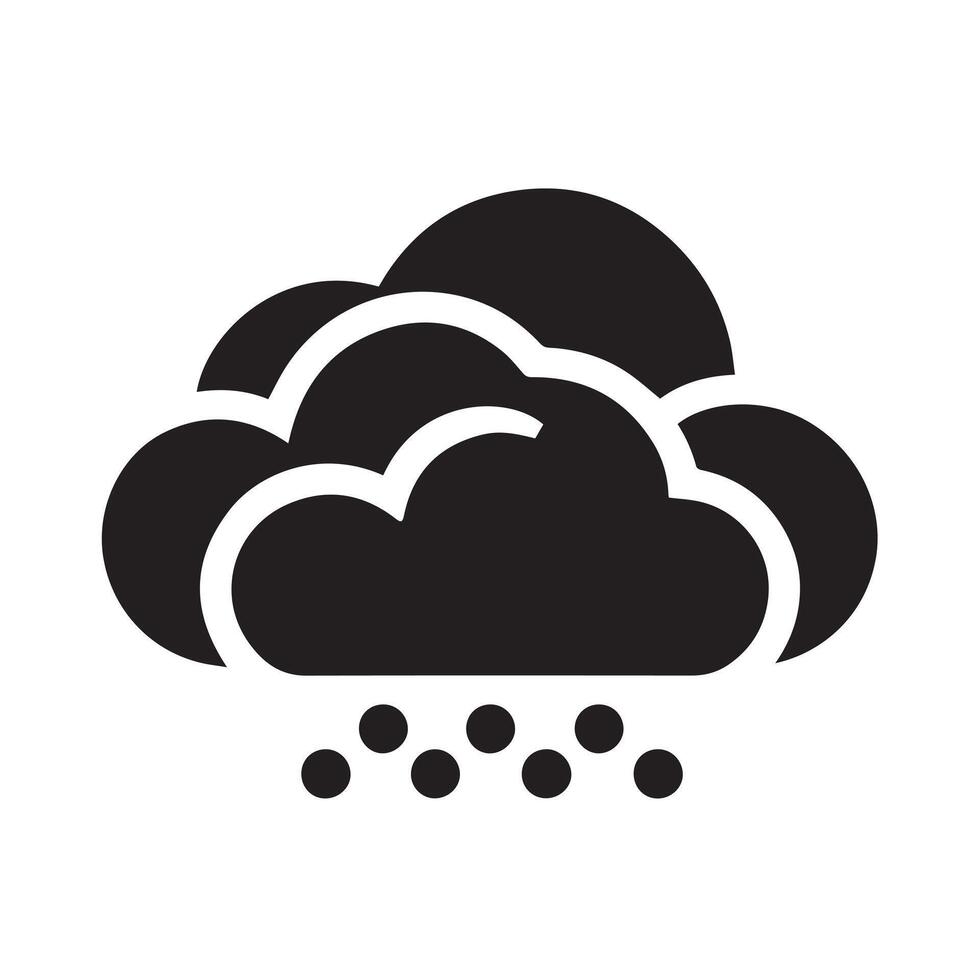 Cloud Computing Icon and Weather Concept Illustration vector