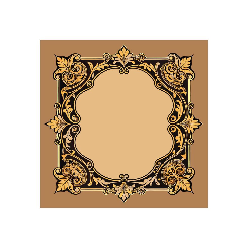 Elegant Decorative Border Frame Illustration Design vector