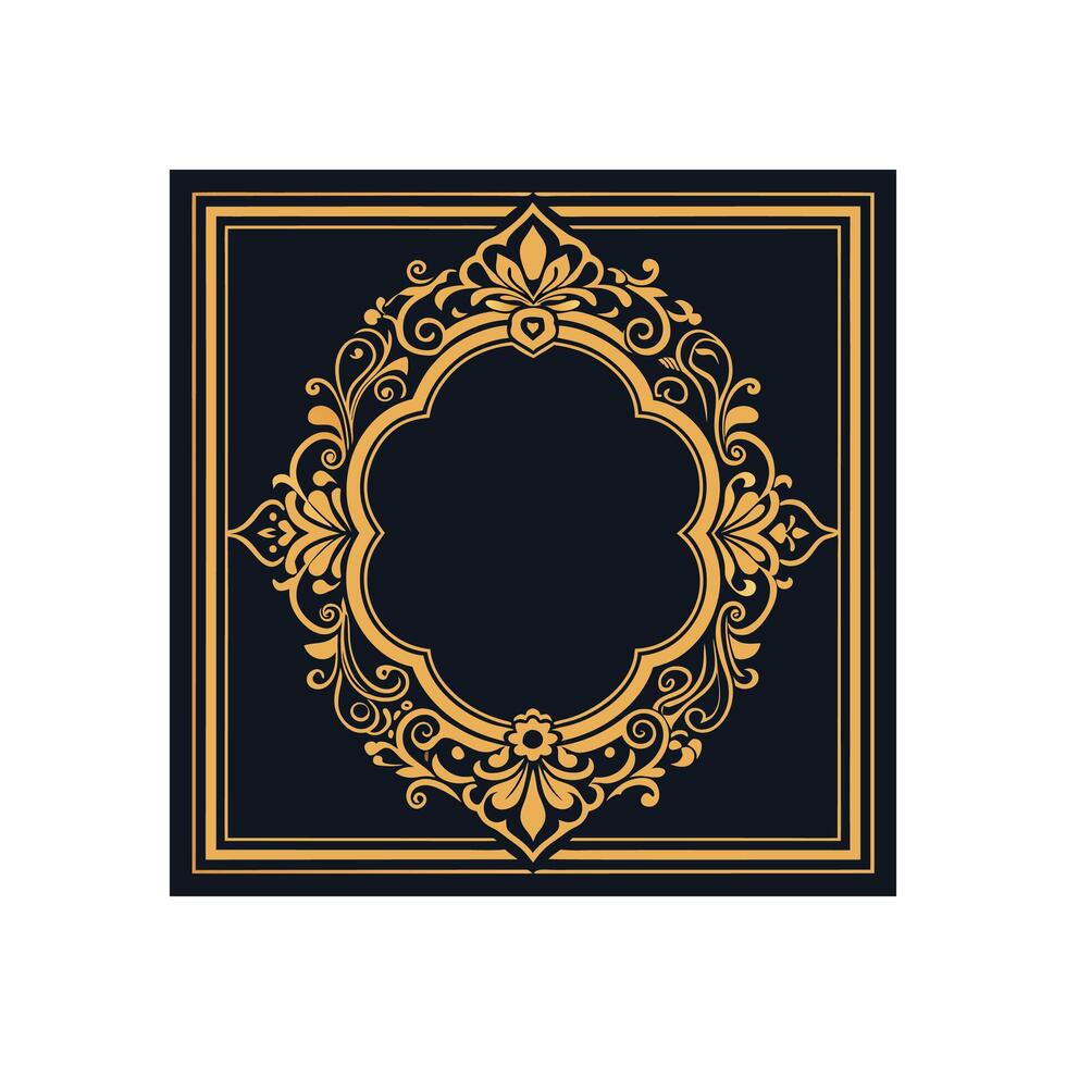 Modern Abstract Border Frame Illustration Design vector