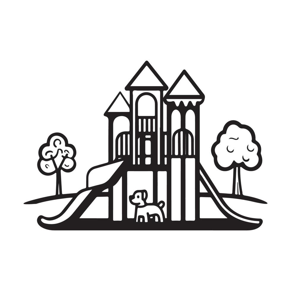 Kids Playground Design Image, Art, Icons, and Graphics vector