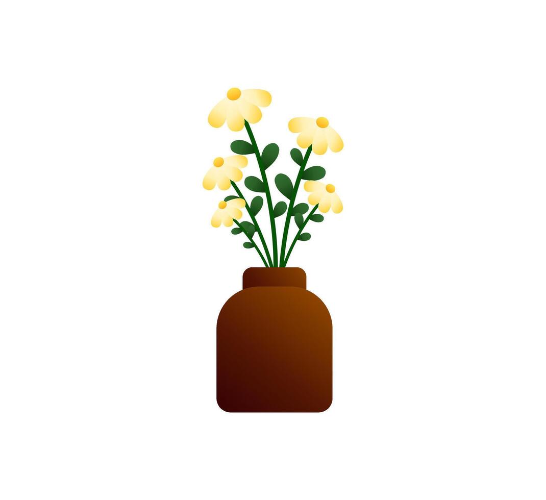Charming Daisy Blossom Art vector