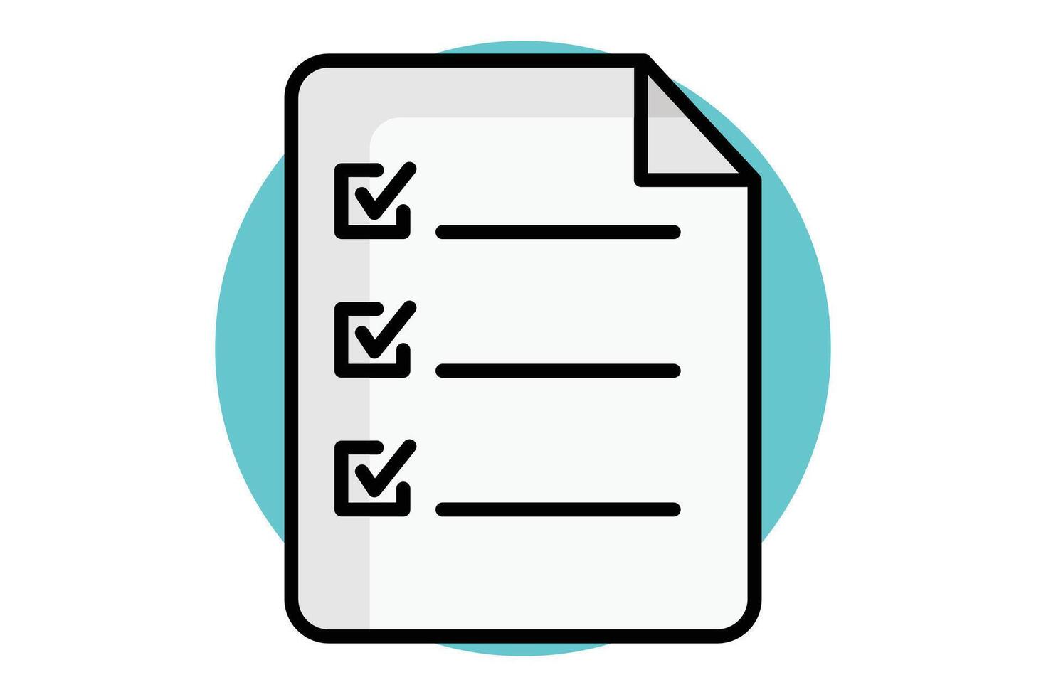 Survey icon. colored outline icon style. icon related to digital marketing. business elements illustration vector
