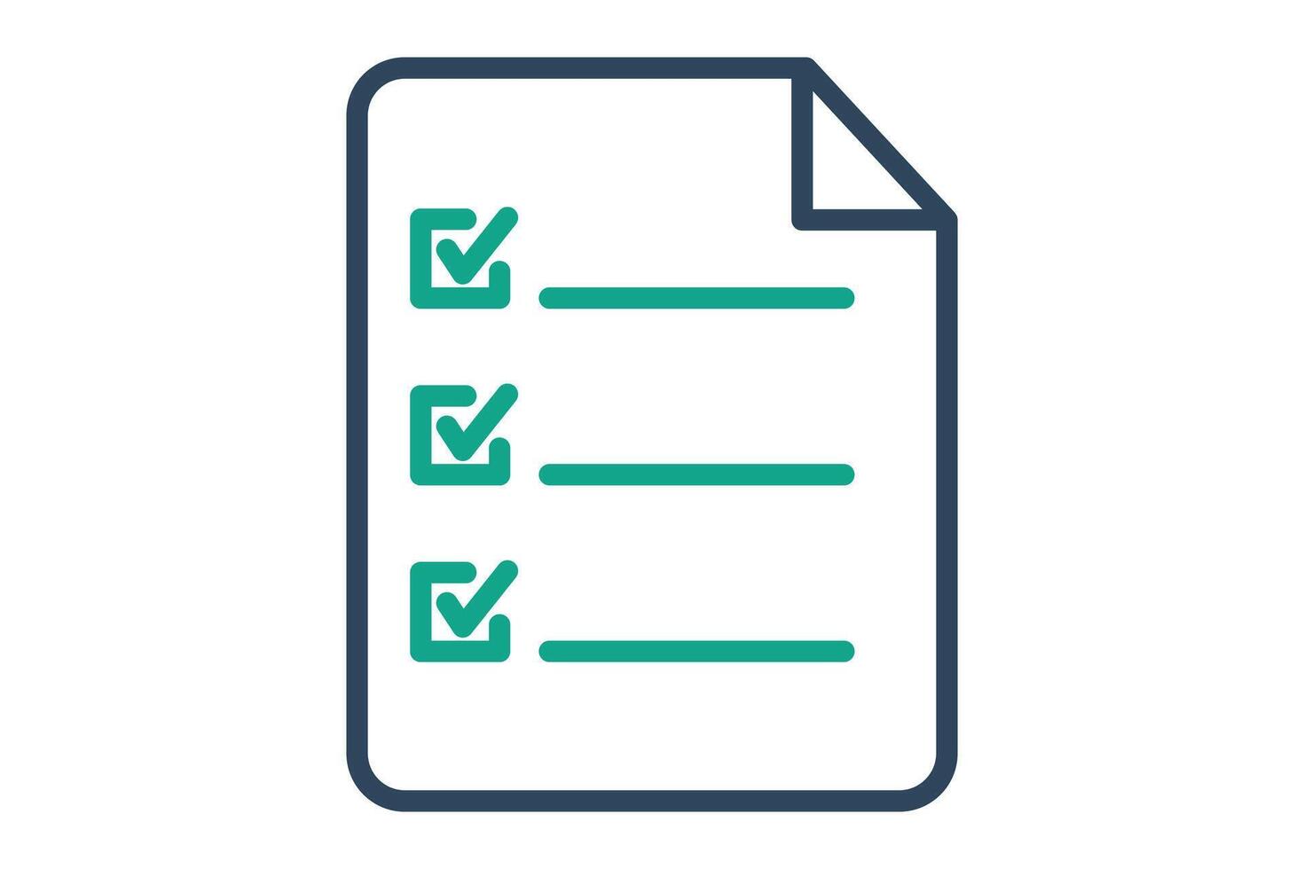 Survey icon. line icon style. icon related to digital marketing. business elements illustration vector