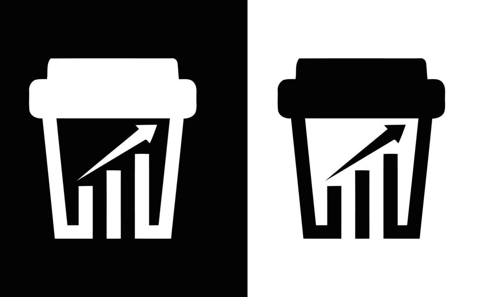 black trash bin icon vector