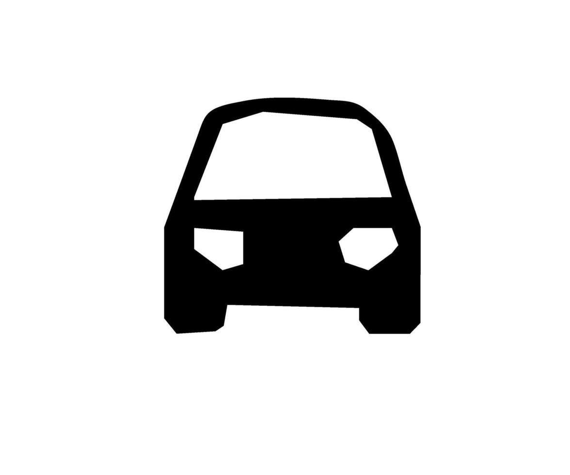 a black and white silhouette of a car vector
