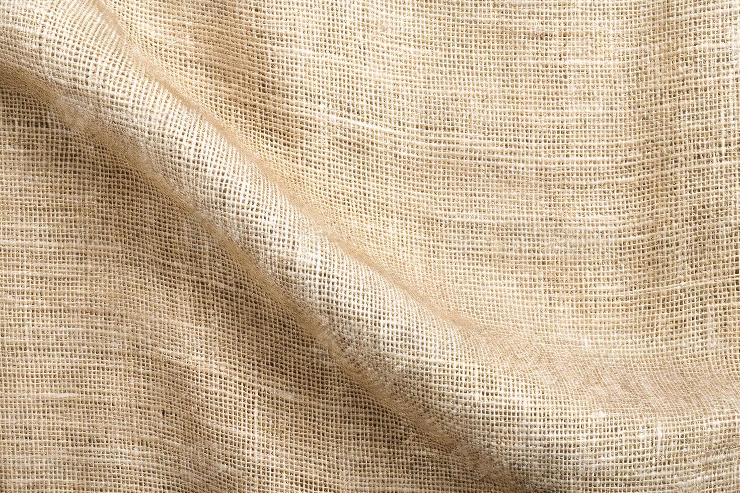 Close Up of Finely Woven Linen Fabric with Detailed Texture photo