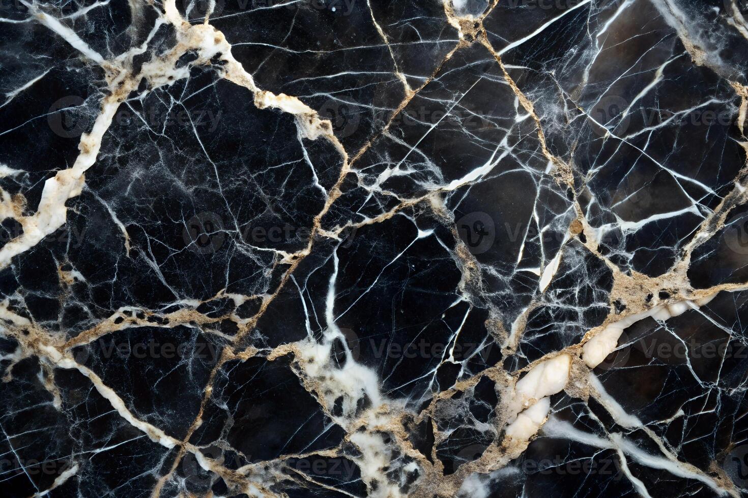 Elegant Black Marble Texture with Veining for Elegant Background photo