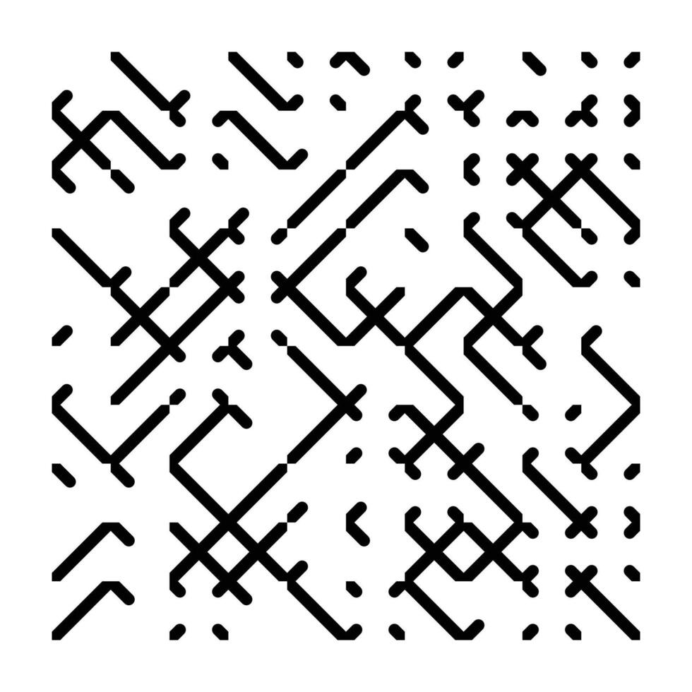 Intricate Abstract Pattern of Interconnected Black Lines and Dots vector