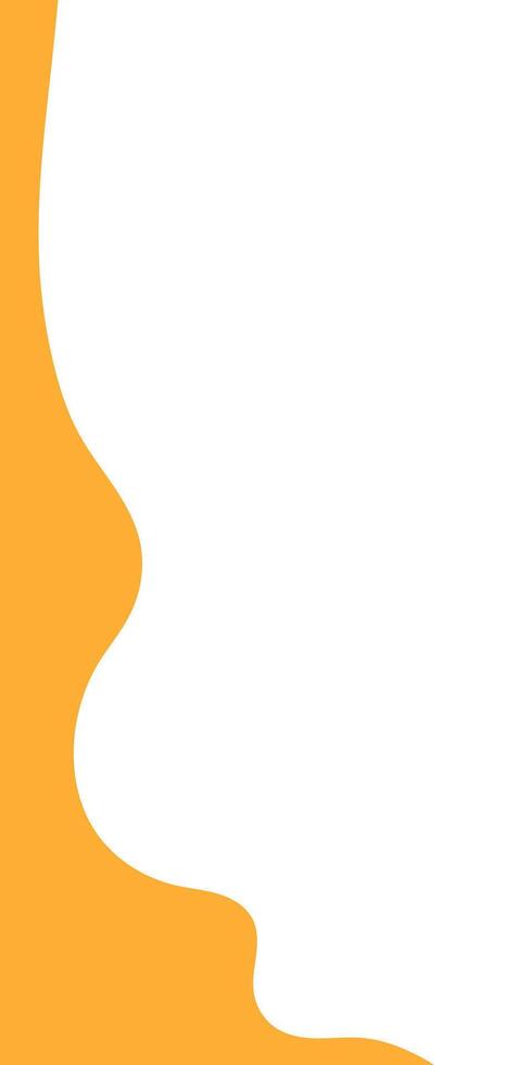 melted honey on white background. flowing honey illustration for label or packaging design. dripping yellow paint. abstract honey dripping pattern. wavy liquid corner. melting slime. vector