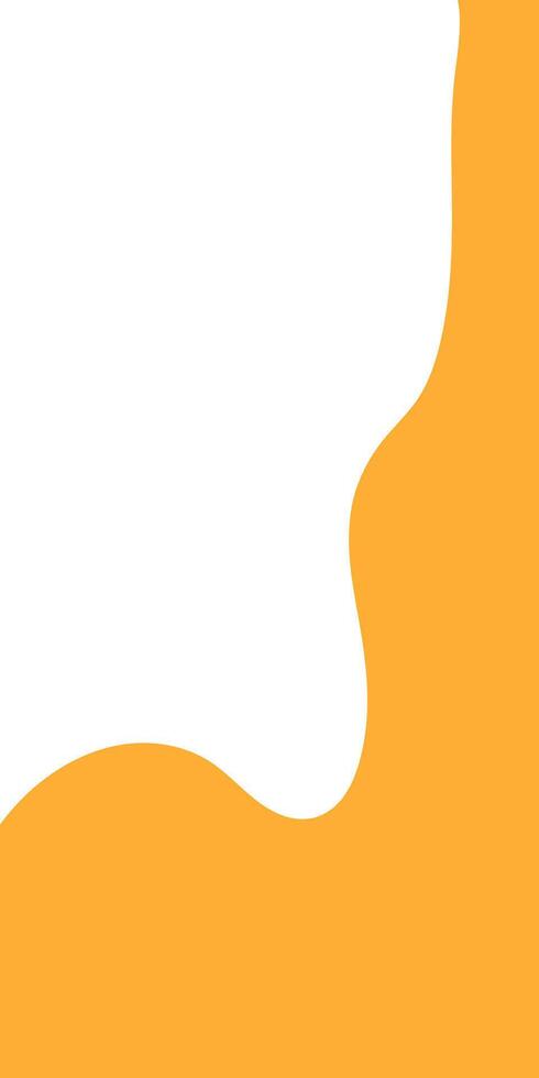 melted honey on white background. flowing honey illustration for label or packaging design. dripping yellow paint. abstract honey dripping pattern. melting slime. wavy liquid corner. vector