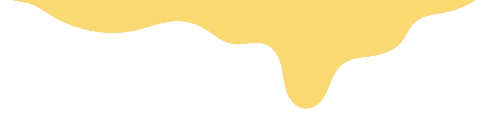 yellow melt butter. flat style melting mustard. melting mustard isolated on white background. wavy background for advertising banner. abstract wavy background. melted mayonnaise illustration. vector