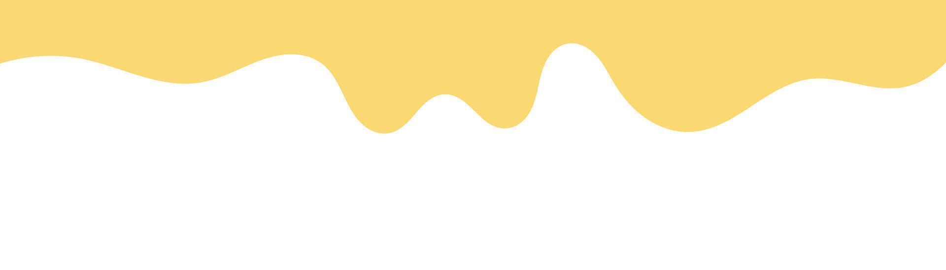 yellow melt butter. melted mayonnaise illustration. wavy background for advertising banner. abstract wavy background. melting mustard isolated on white background. flat style melting mustard. vector
