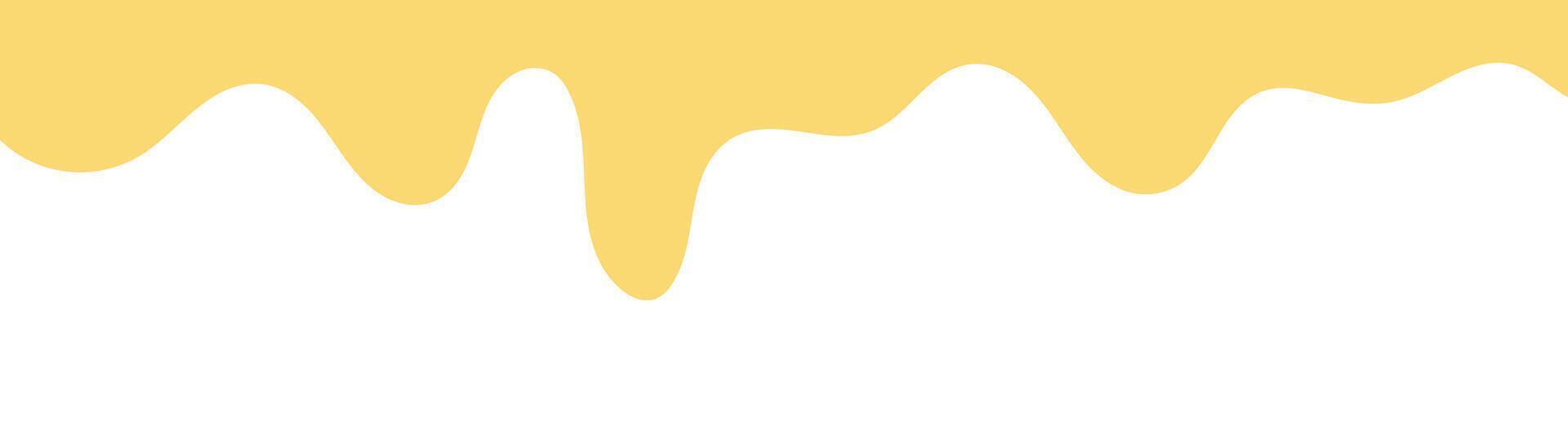 melt butter. flat style melting mustard. abstract wavy background. melting mustard isolated on white background. wavy background for advertising banner. melted mayonnaise illustration. vector