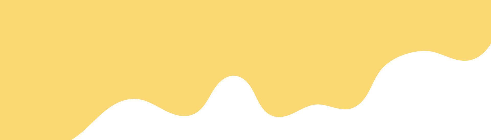 yellow melt butter. melted mayonnaise illustration. melting mustard isolated on white background. flat style melting mustard. abstract wavy background. wavy background for advertising banner. vector