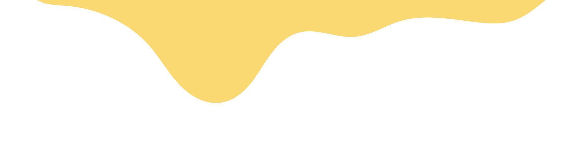 yellow melt butter. flat style melting mustard. wavy background for advertising banner. melting mustard isolated on white background. abstract wavy background. melted mayonnaise illustration. vector