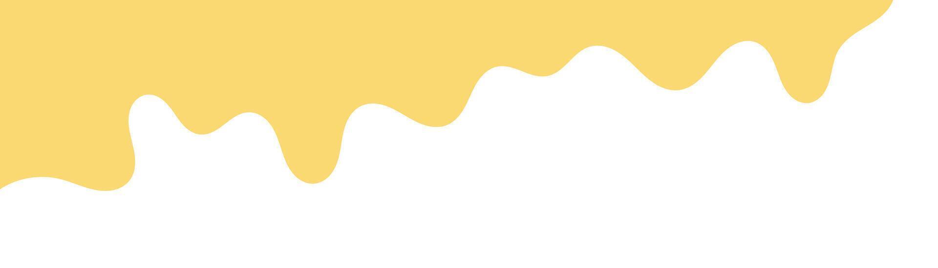 yellow melt butter. wavy background for advertising banner. melted mayonnaise illustration. melting mustard isolated on white background. flat style melting mustard. abstract wavy background. vector