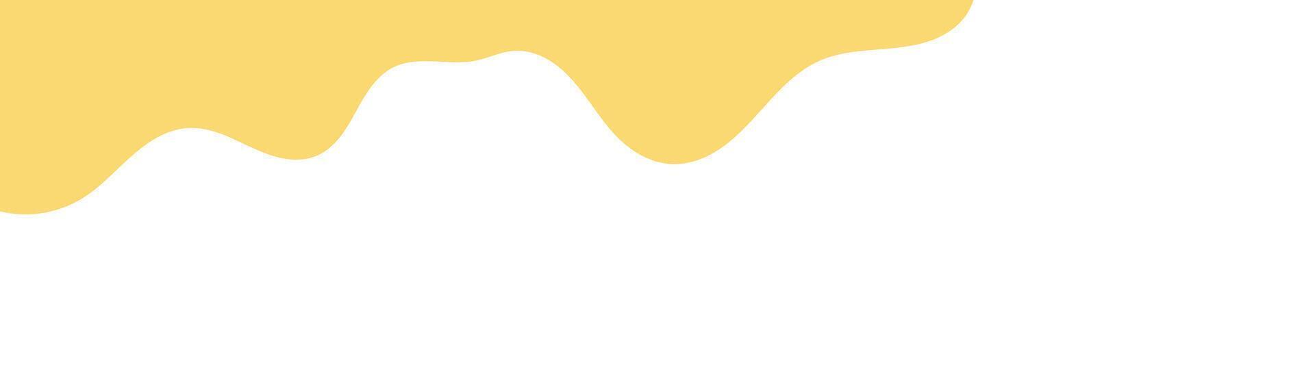 yellow melt butter. melted mayonnaise illustration. flat style melting mustard. abstract wavy background. wavy background for advertising banner. melting mustard isolated on white background. vector