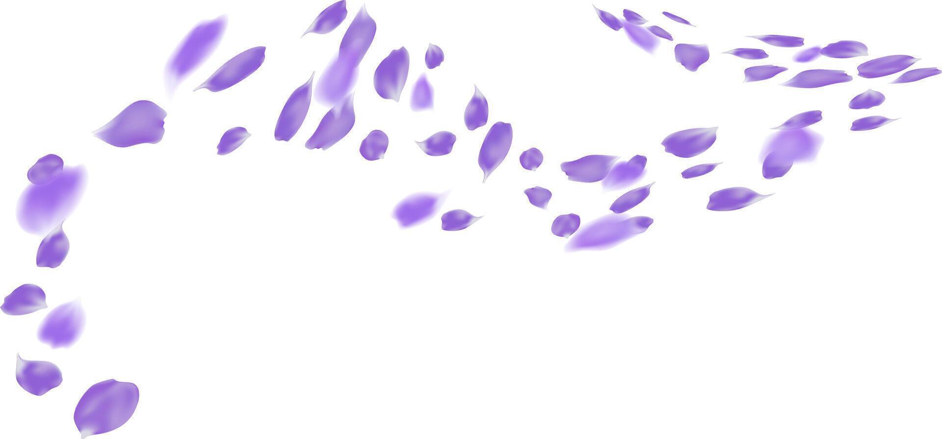 Realistic rose petal in motion flying wind illustration. Perfume aroma and spa vector