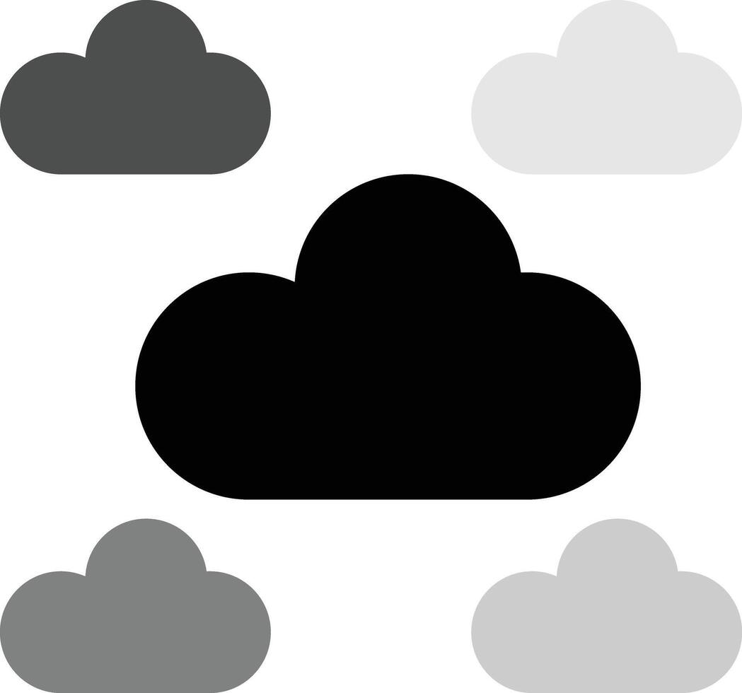Clouds icon set illustration vector