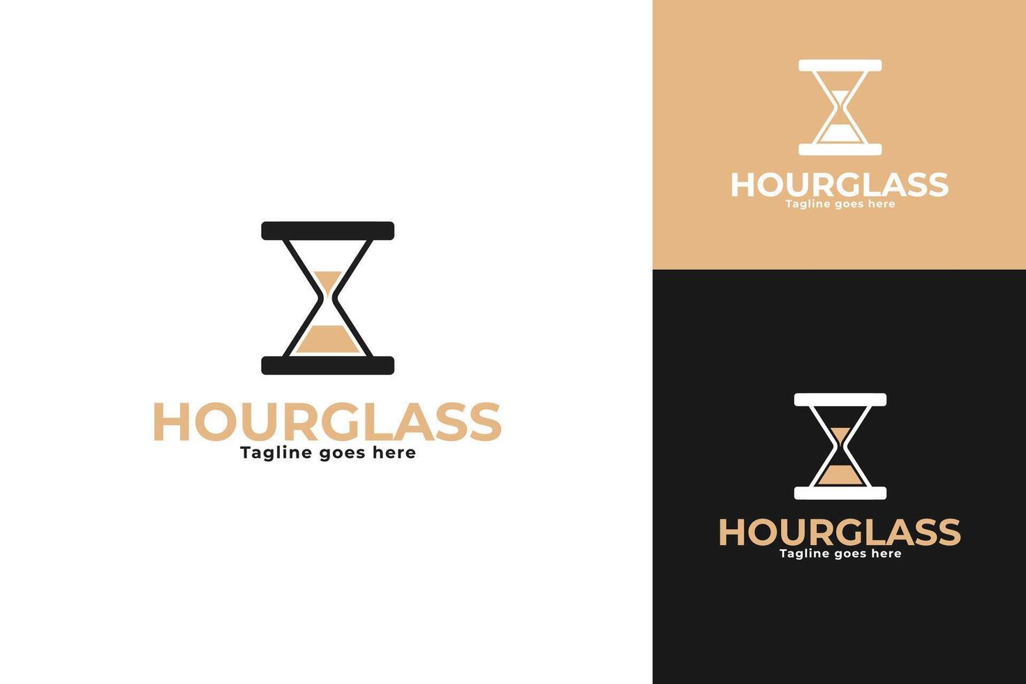 Hourglass logo design template symbol vector