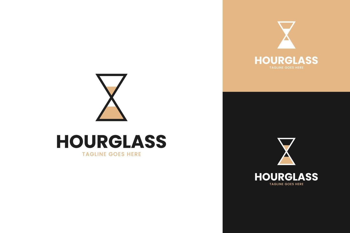 Hourglass logo design template symbol illustration idea vector