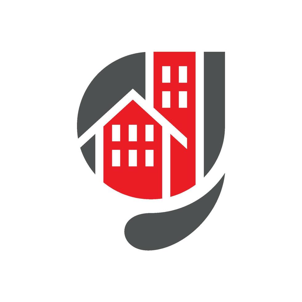 Letter G Building Real Estate Logo Template vector