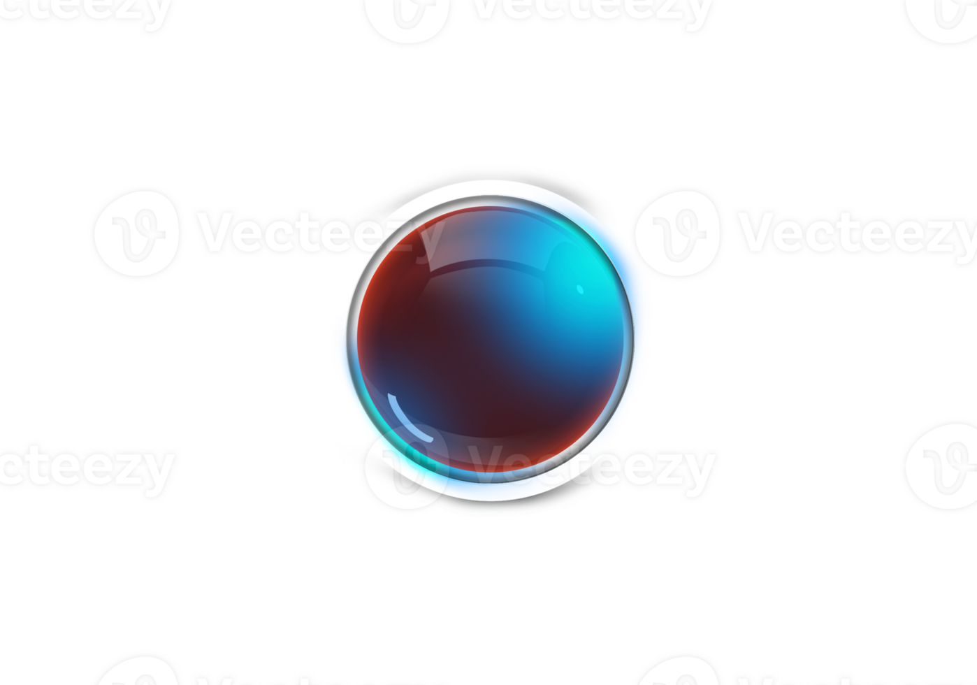 Simple colorful 3D button png