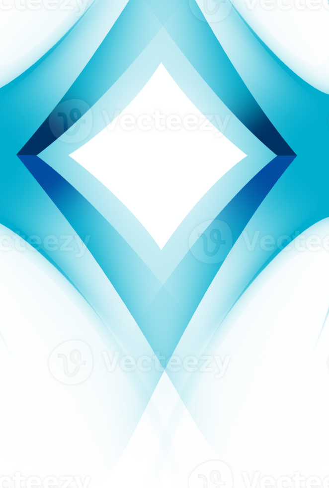 Abstract lozenge blue shape png