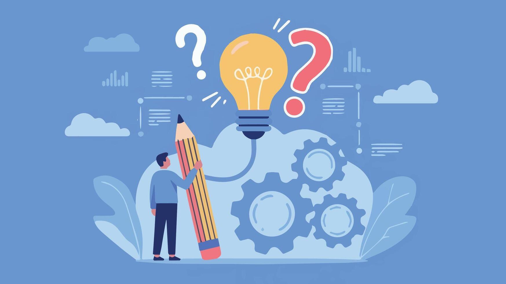 Creative thinking infographic symbols vector