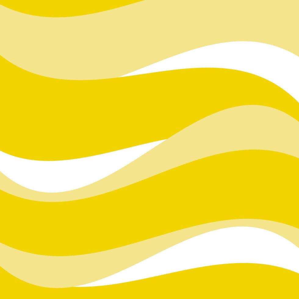 Abstract background with waves of different sizes in yellow, beige and white colors vector