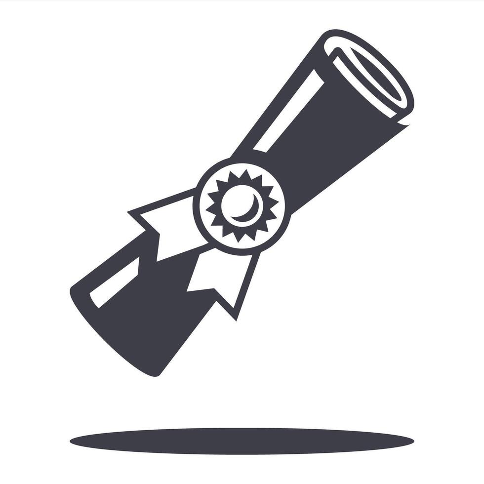 Diploma about graduation of university, college, school vector